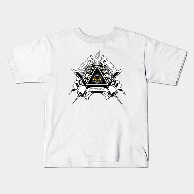 Illuminati Kids T-Shirt by Wykd_Life